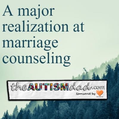 A major realization at marriage counseling