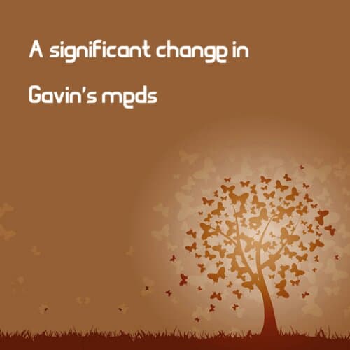 A significant change in Gavin's Meds