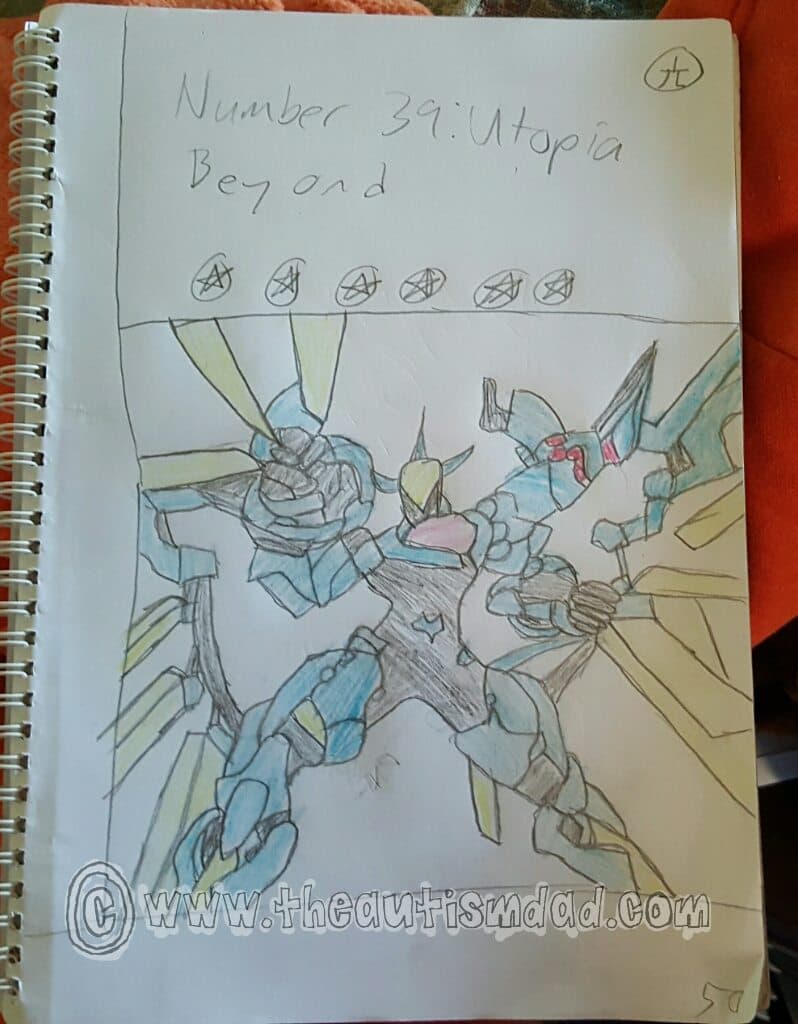 Artwork by my son with #Autism