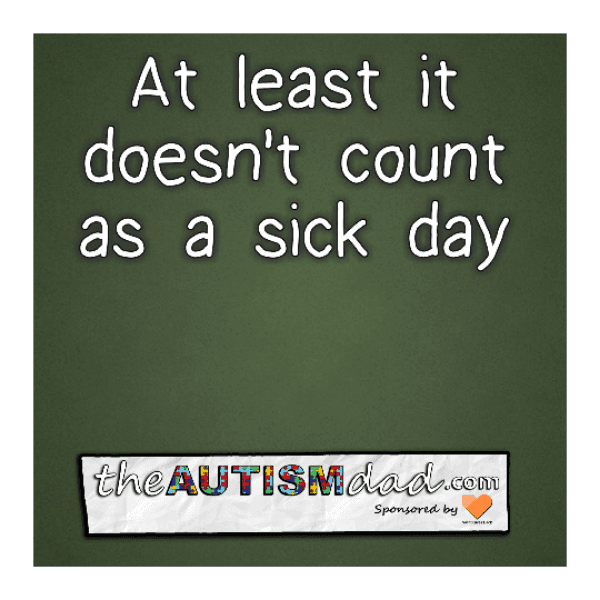 At least it doesn't count as a sick day