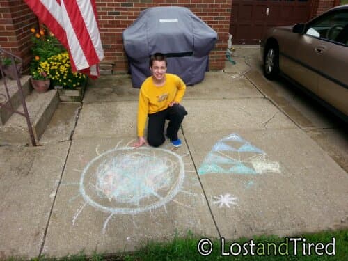 Check out Gavin's Sidewalk Art