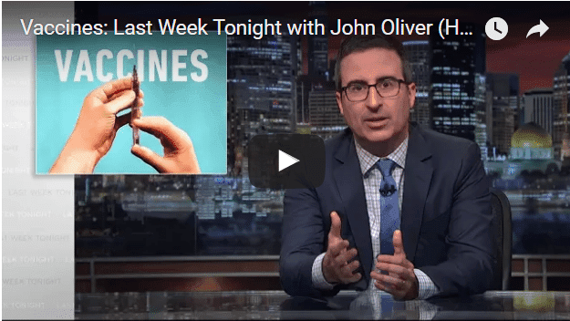 Watch John Oliver's powerful and informative advice on #vaccines
