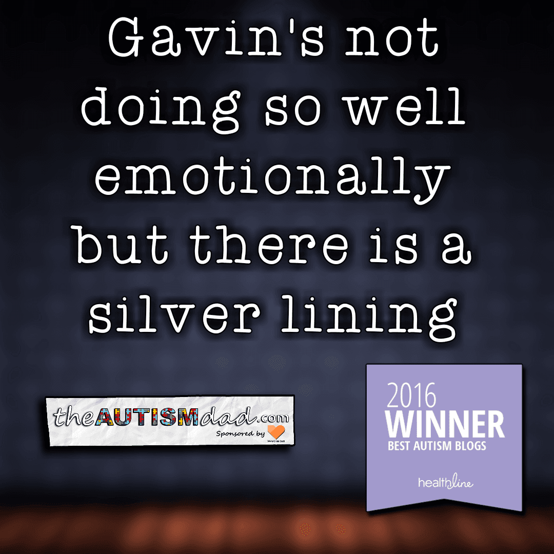 Gavin's not doing so well emotionally but there is a silver lining