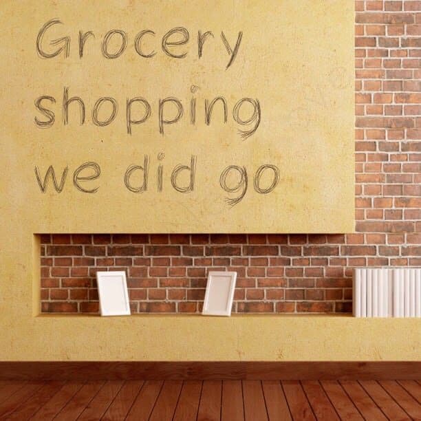 Grocery shopping we did go