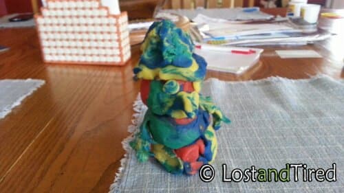 Hello rainbow snowman