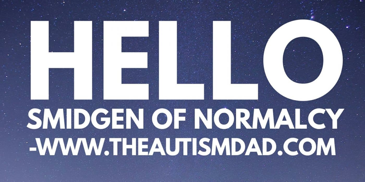 Hello smidgen of normalcy