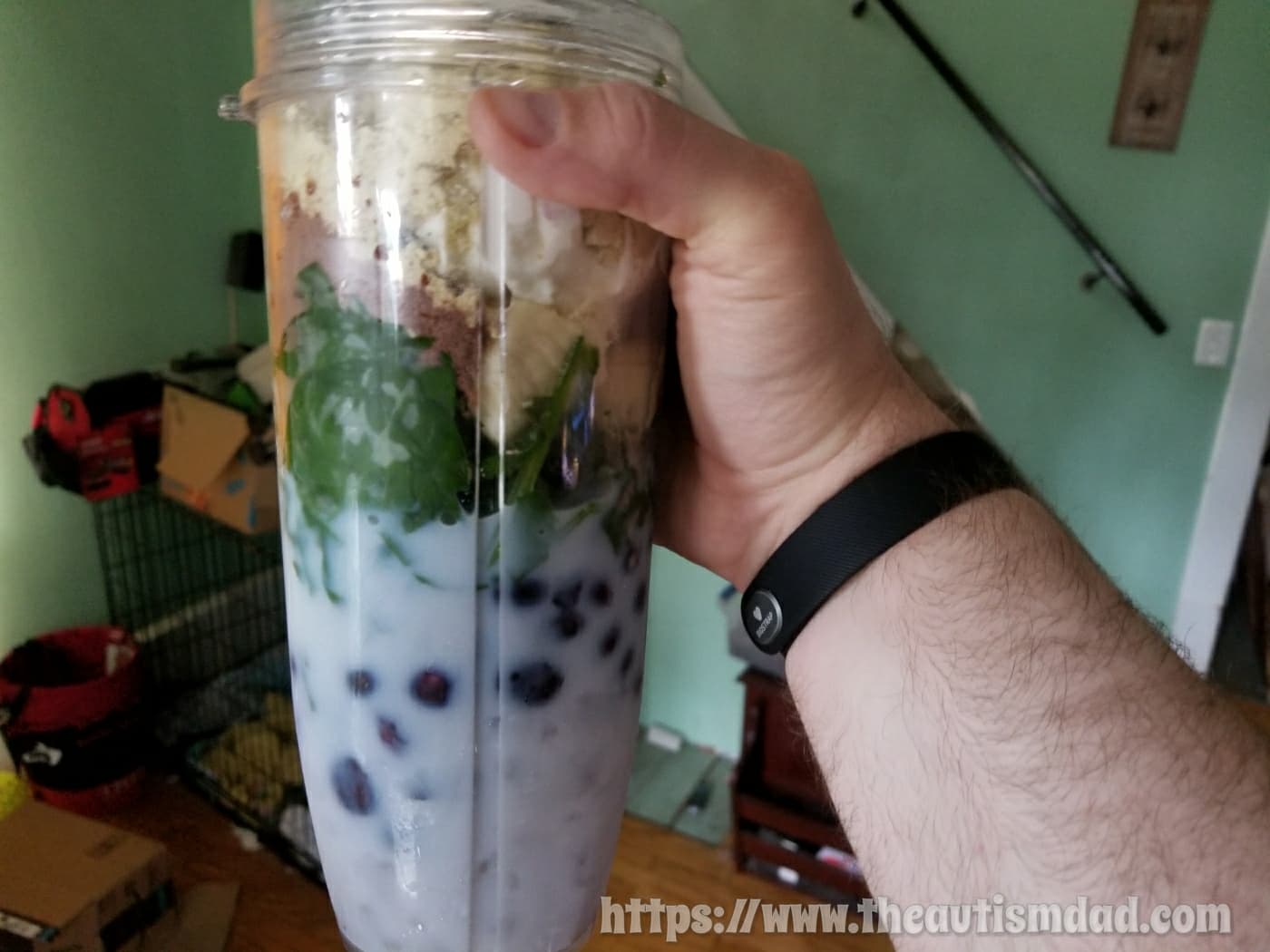 Here's my breakfast smoothie and it's delicious AF