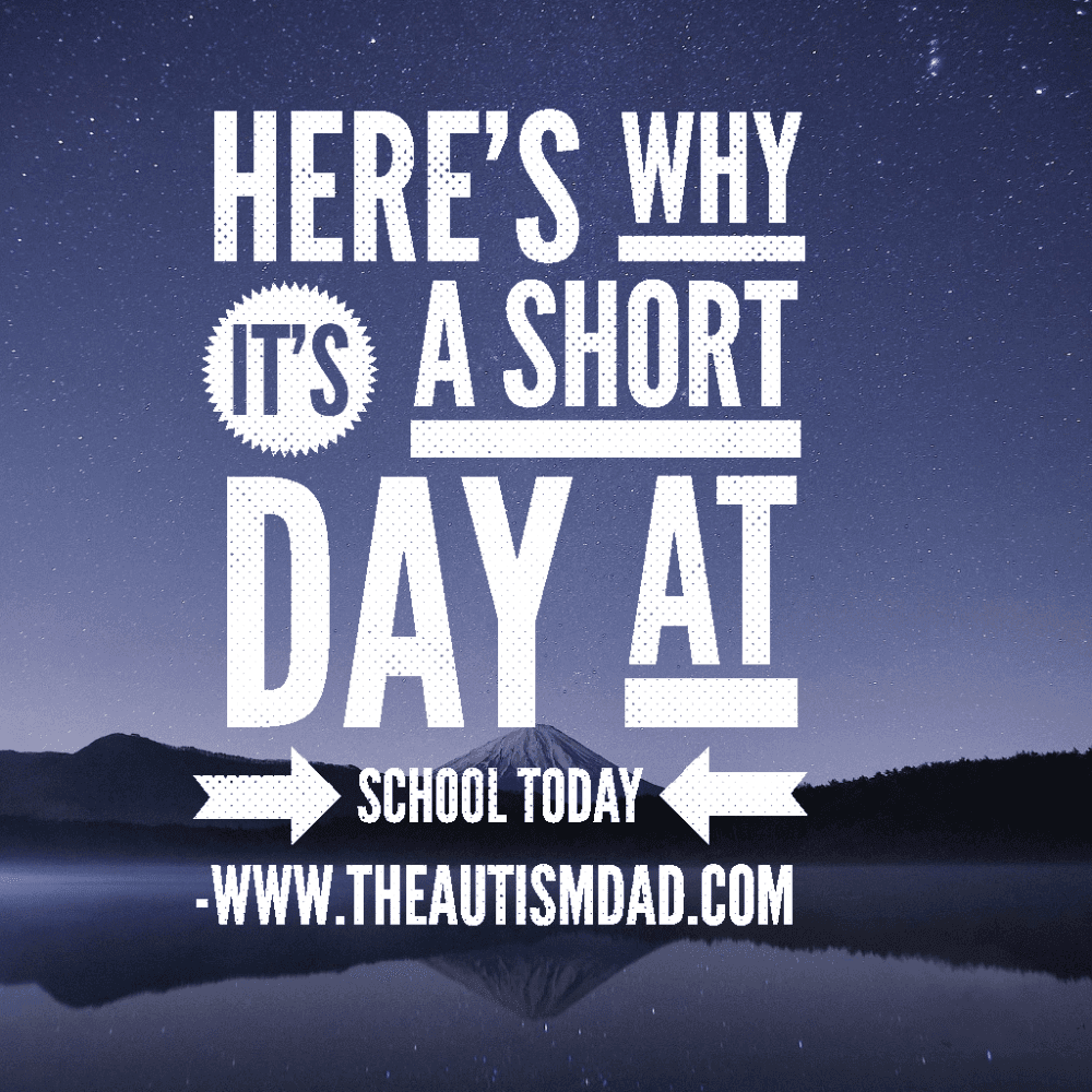 Here's why it's a short day at school today
