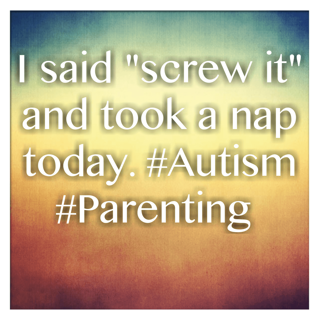 I said "screw it" and took a nap today