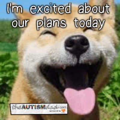I'm excited about our plans today