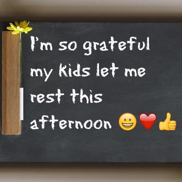 I'm so grateful my kids let me rest this afternoon