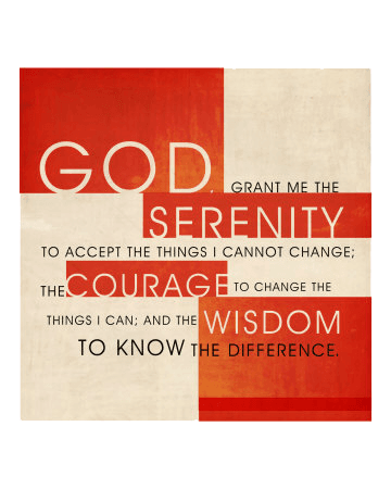 It's a "Serenity Prayer" kinda day