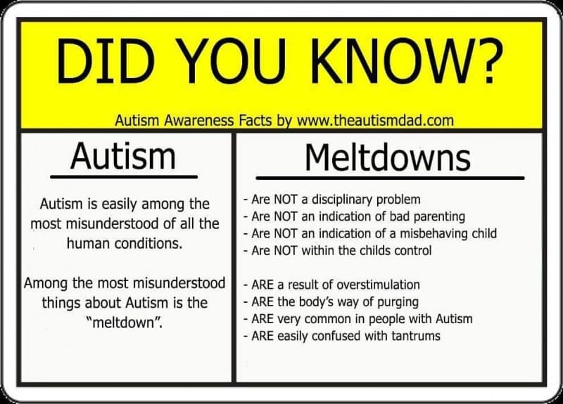 It's really important to understand the difference between a tantrum and an #Autism related #meltdown