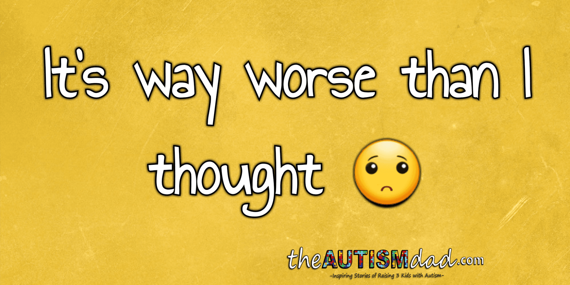 It's worse than I thought :(