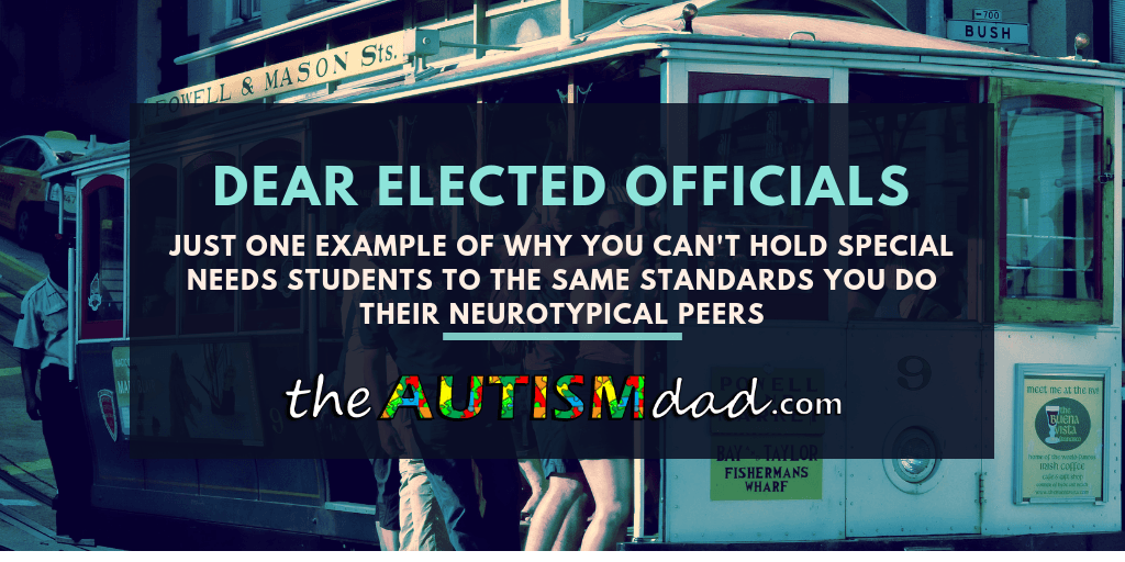 Just one example why you can't hold #SpecialNeeds students to the same standards you do their neurotypical peers