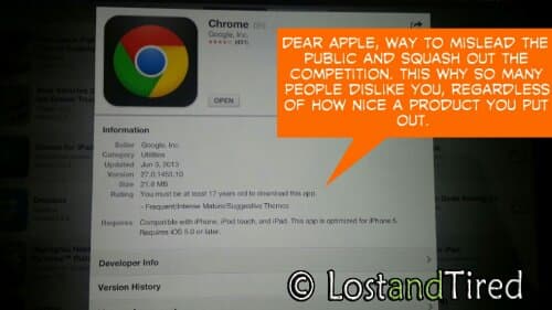 Just one more reason to detest @Apple