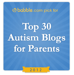 Lost and Tired is a Top 30 Autism Blog for 2012