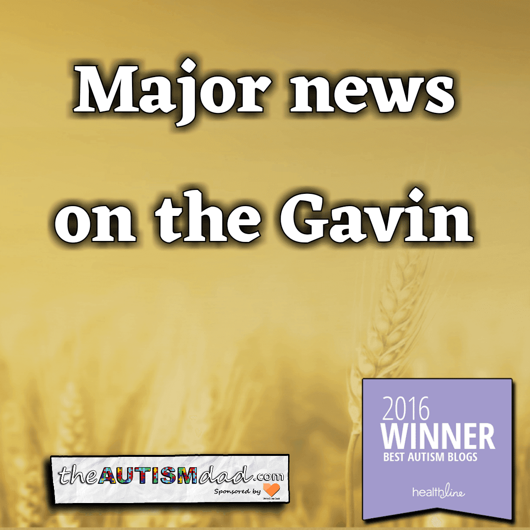 Major news on the Gavin front tonight