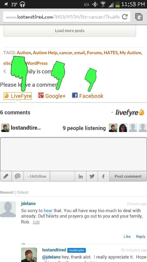 Making comments more user friendly
