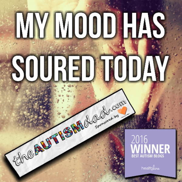 My mood has soured today