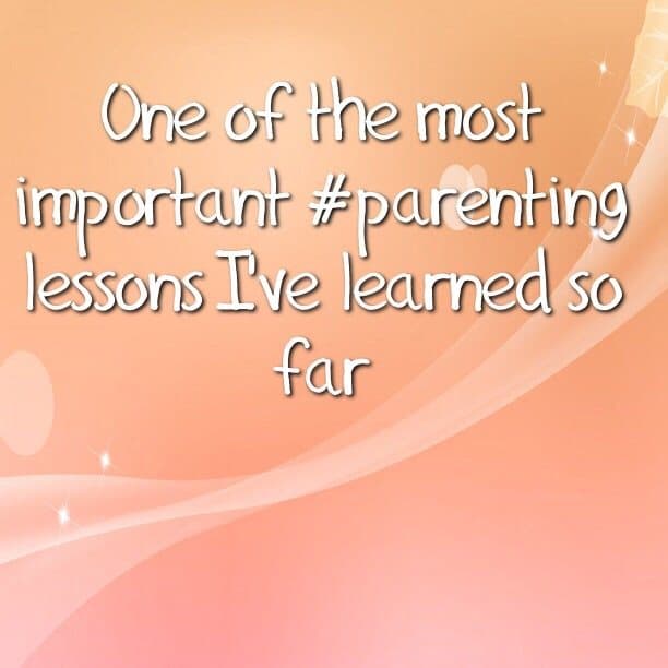 One of the most important #parenting lessons I've learned so far