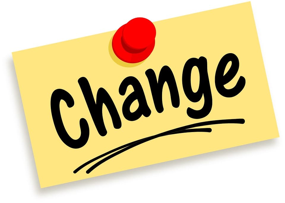 Sometimes change is good