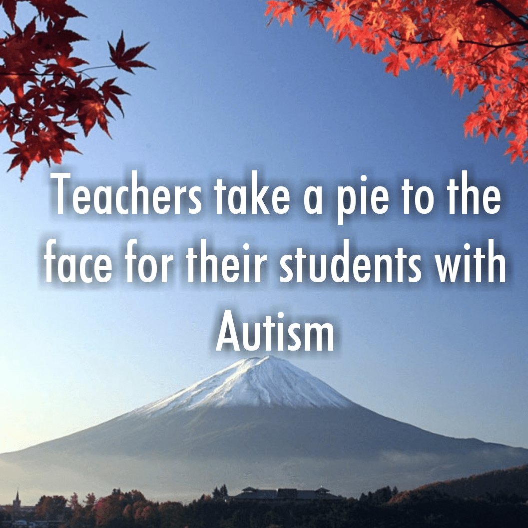Teachers at Summit Academy take a pie to the face for their students with #Autism