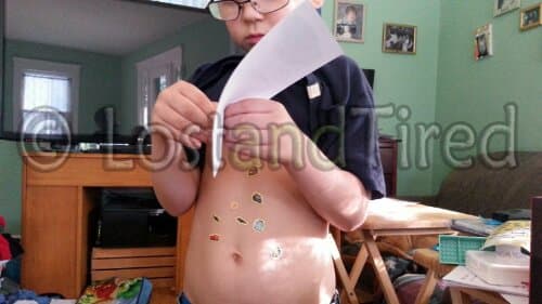 That's where all the stickers went