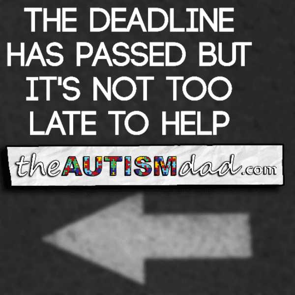 The deadline has passed but it's not too late to help