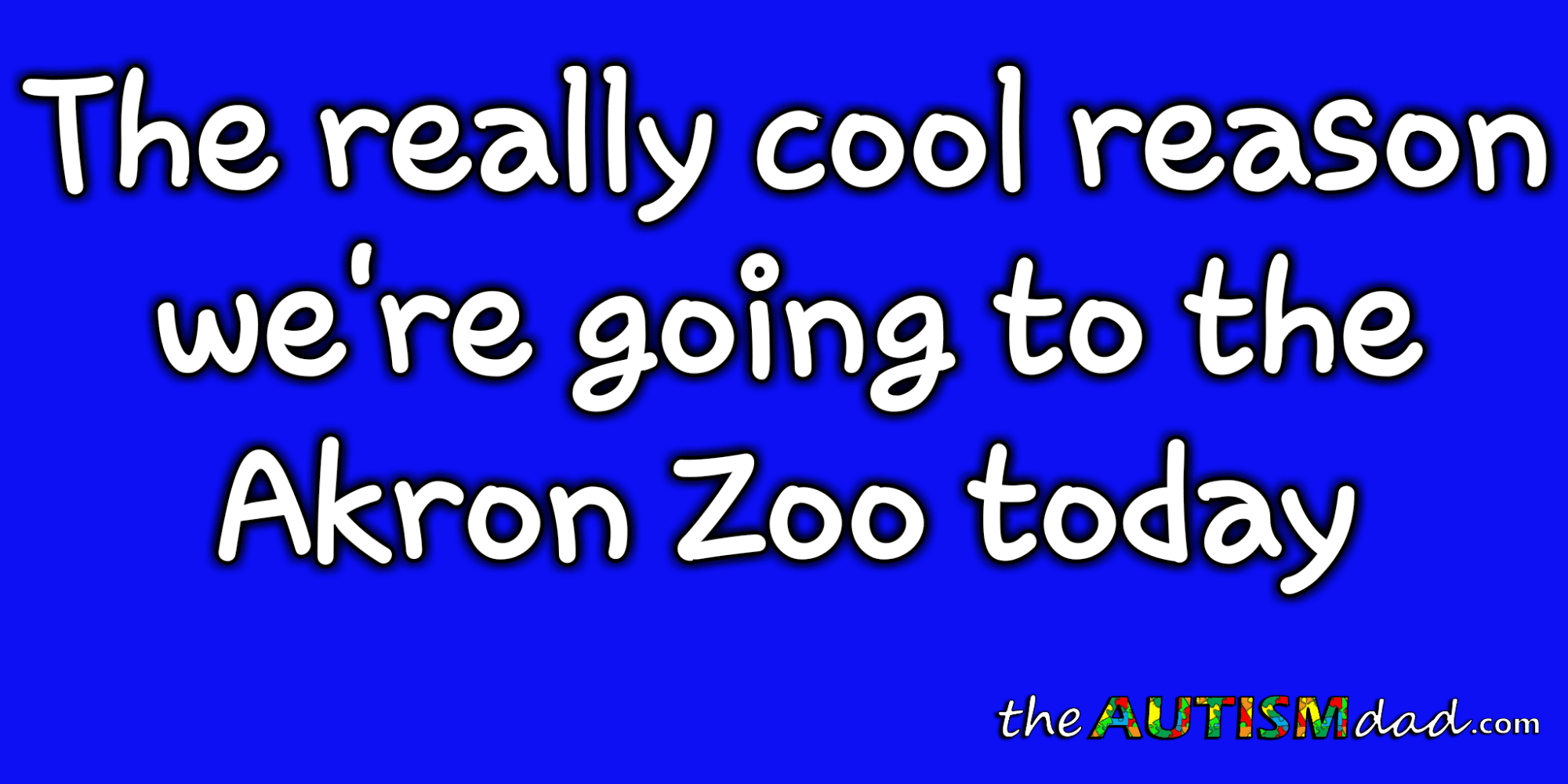 The really cool reason we're going to the @AkronZoo today