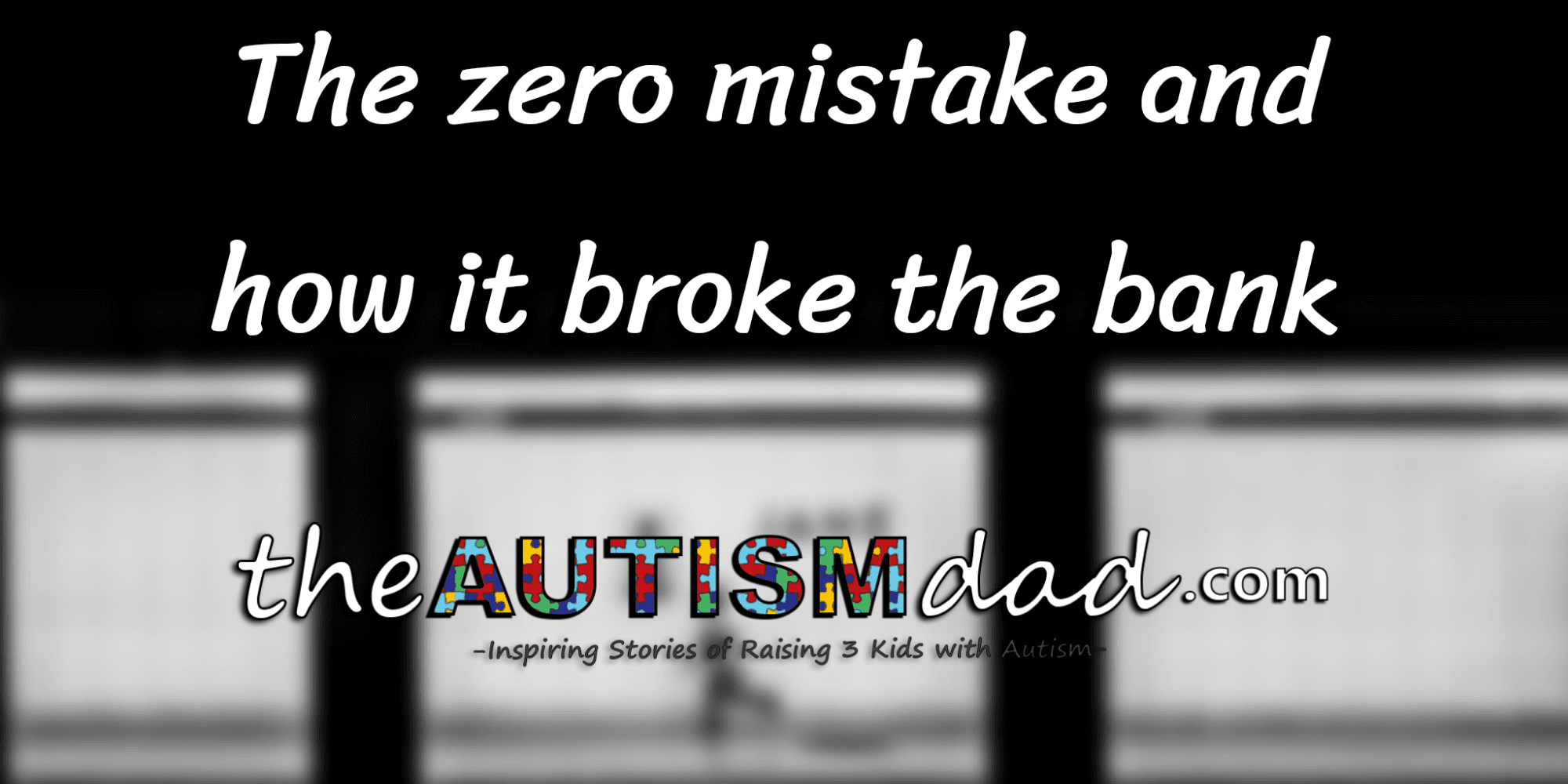 The zero mistake and how it broke the bank