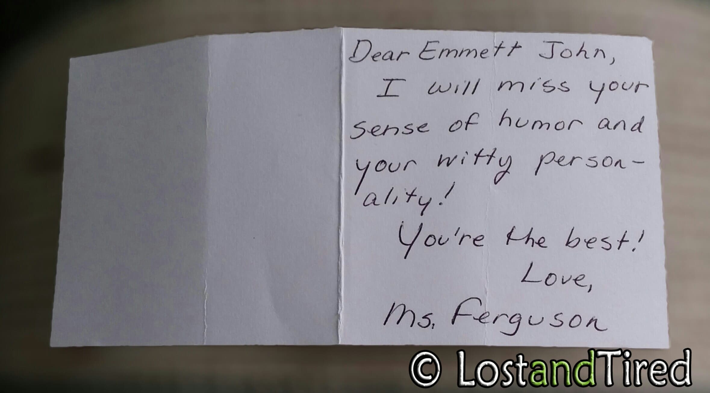 This is the way a teacher should leave her students with #Autism when she quits