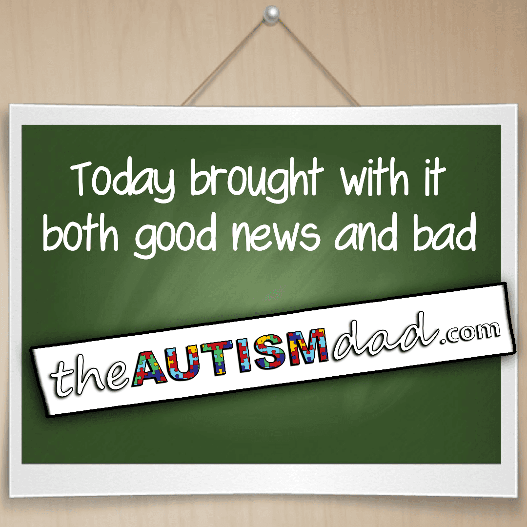 Today brought with it both good news and bad