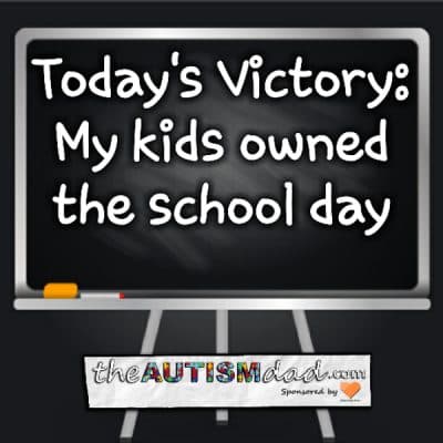 Today's Victory: My kids owned the school day