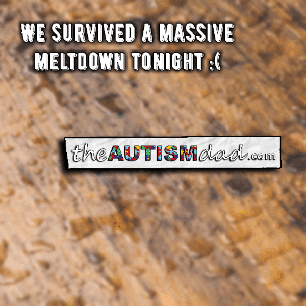 We survived a massive meltdown tonight :(