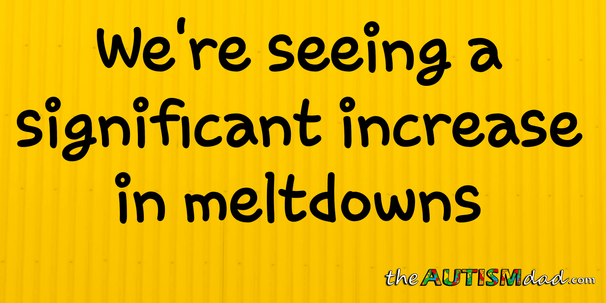 We're seeing a significant increase in #Meltdowns