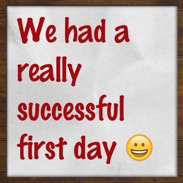 We've had a successful first day :)