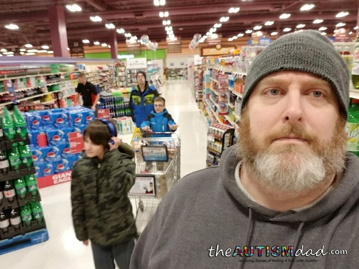What it's like to take 3 kids with #Autism grocery shopping