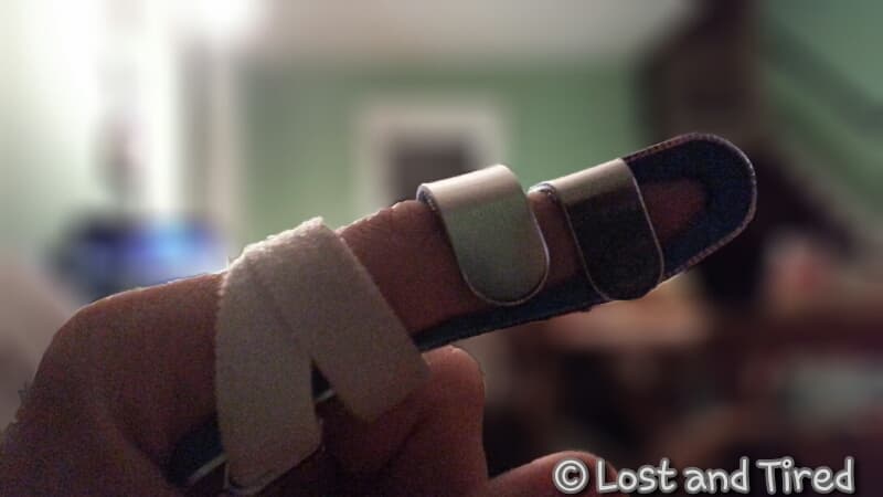 When I said I needed a break, I didn't mean my finger