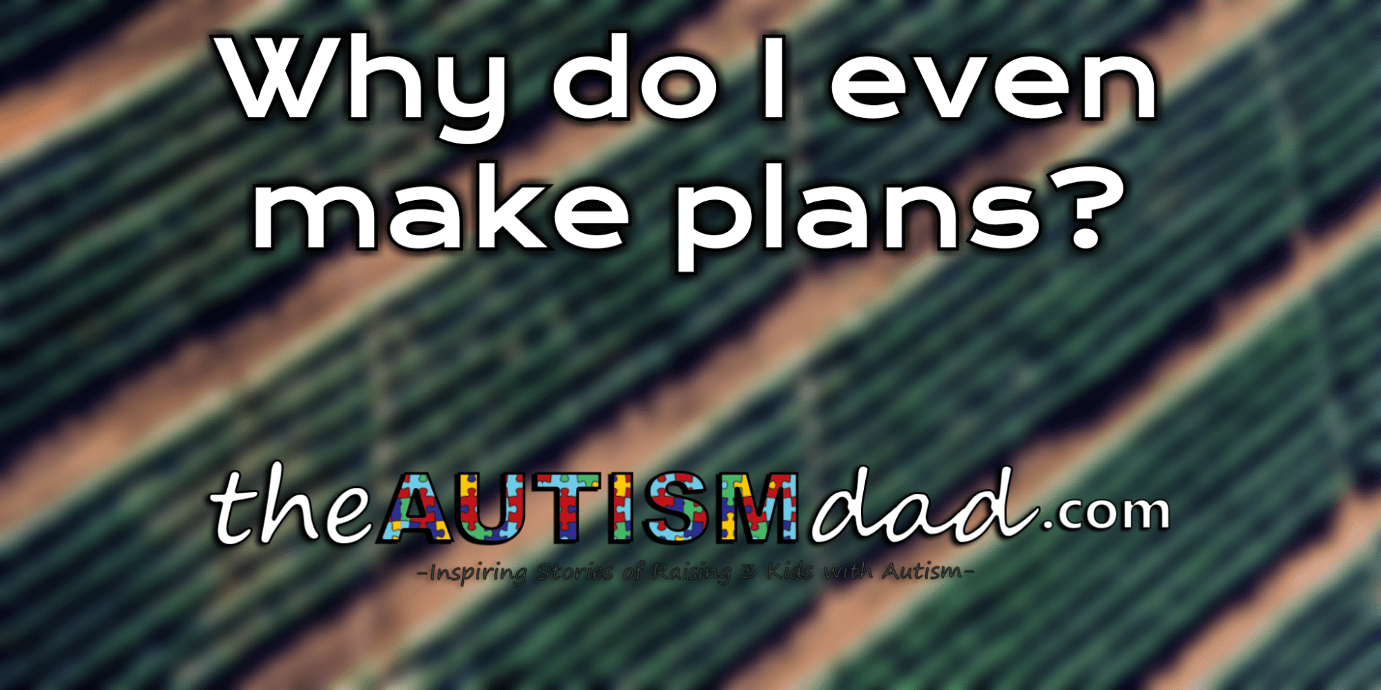 Why do I even make plans?