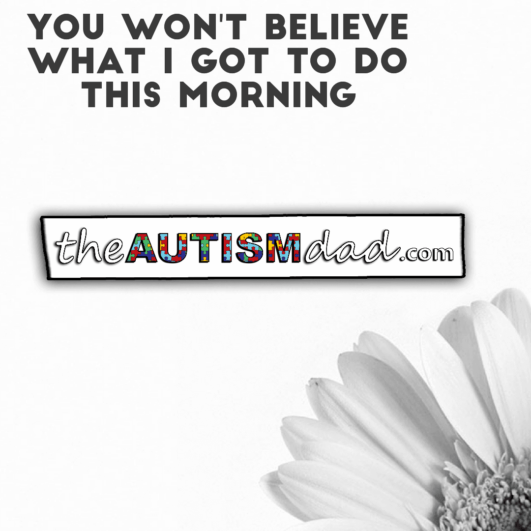 You won't believe what I got to do this morning
