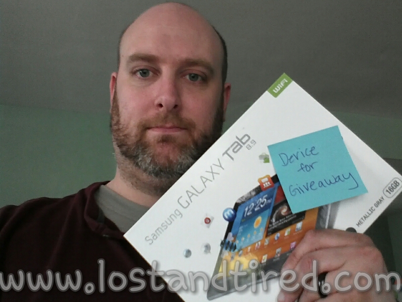 Galaxy Tab 8.9 giveaway