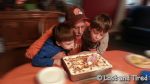 Blowing out the candles