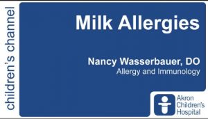 Read more about the article @AkronChildrens Hospital talks about Milk allergies