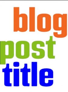 Read more about the article Crating a good title for your blog post