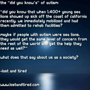 Read more about the article If only people with #Autism were sea lions