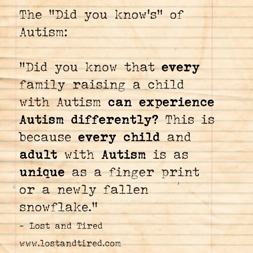 Read more about the article The “Did you know’s” of #Autism