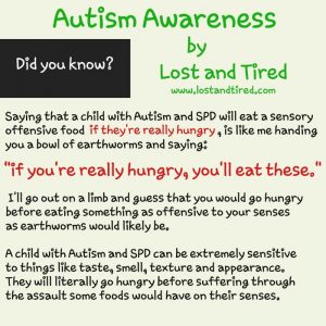 Read more about the article #Autism and #SPD Awareness: Food Proclivities