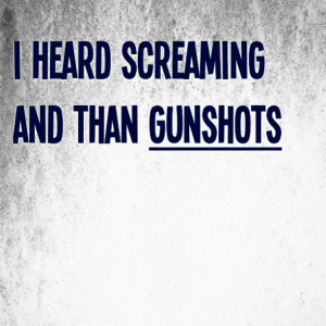 Read more about the article Screaming and than gunshots