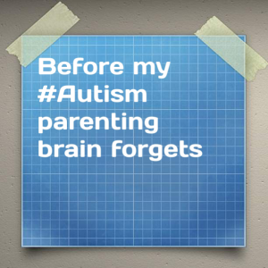 Read more about the article Before my #Autism parenting brain forgets